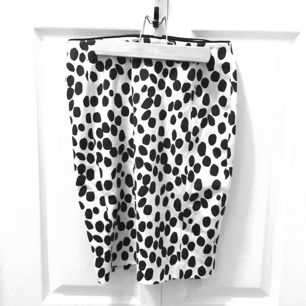 H&M Dalmatian Dot Pencil Skirt